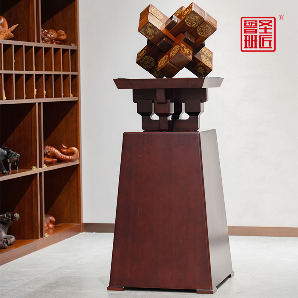 厅堂吉礼丨庆典赠礼就选它，描金荷纹藏吉祥，为大空间添一份雅致礼