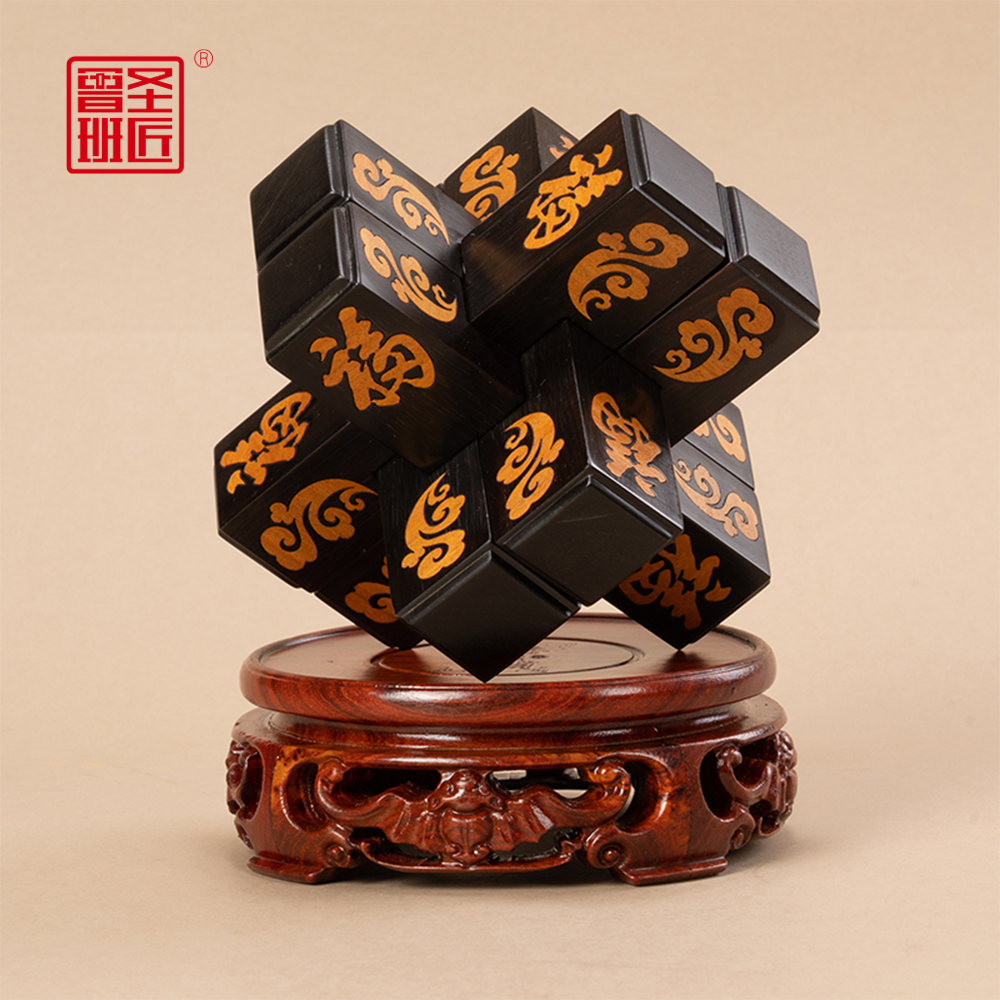 桌面雅玩丨祥云榫卯藏着福韵，桌面摆着雅致又吉祥，礼赠贵人的绝佳之选