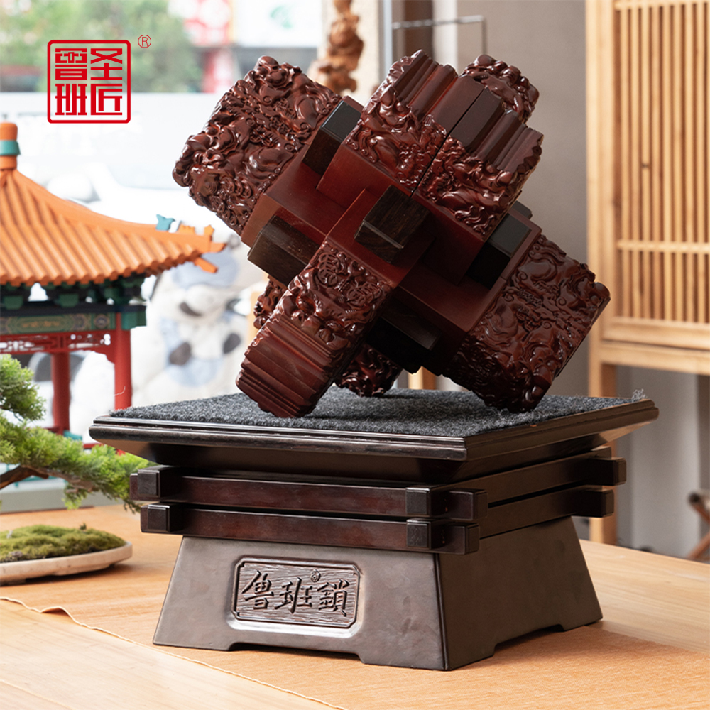 庆典吉礼丨圆雕貔貅承福气，榫卯相连锁财运，馈赠收藏皆佳的高端质感礼