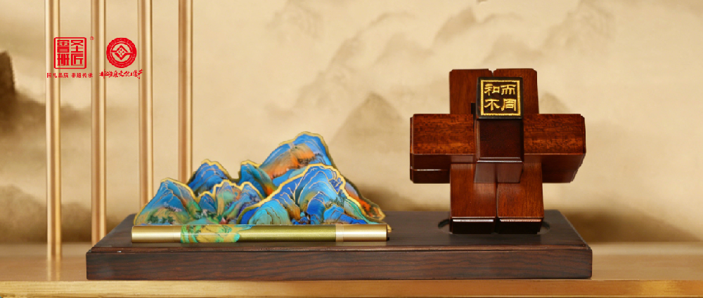 春启山河韵，榫卯赴新程｜圣匠鲁班文创春季上新：千里江山·鲁班锁套装雅礼登场